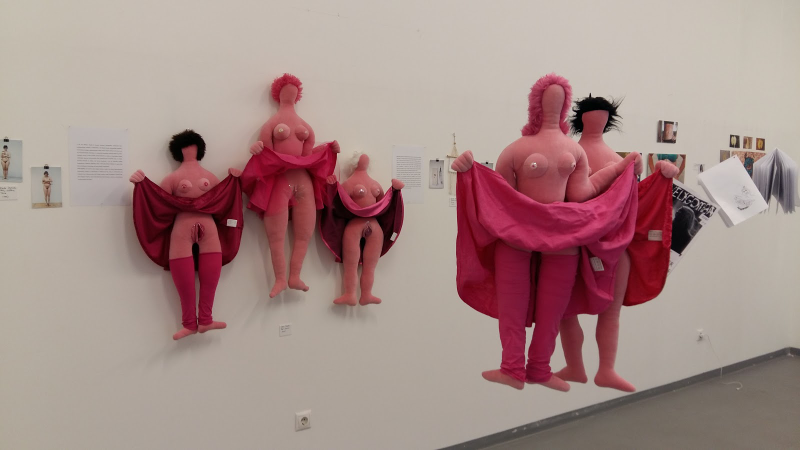 Iwona Demko, Ana-suromai (2010) plüssszobrok a #genderőrület kiállításon